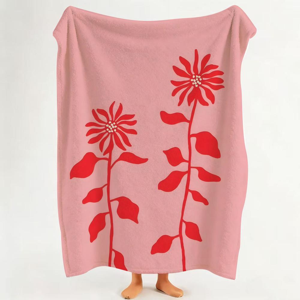 Illustrator L Liv L Lee pattern Throw Flannel Throw Blanket Suitable for Sofa Living Room Bedroom