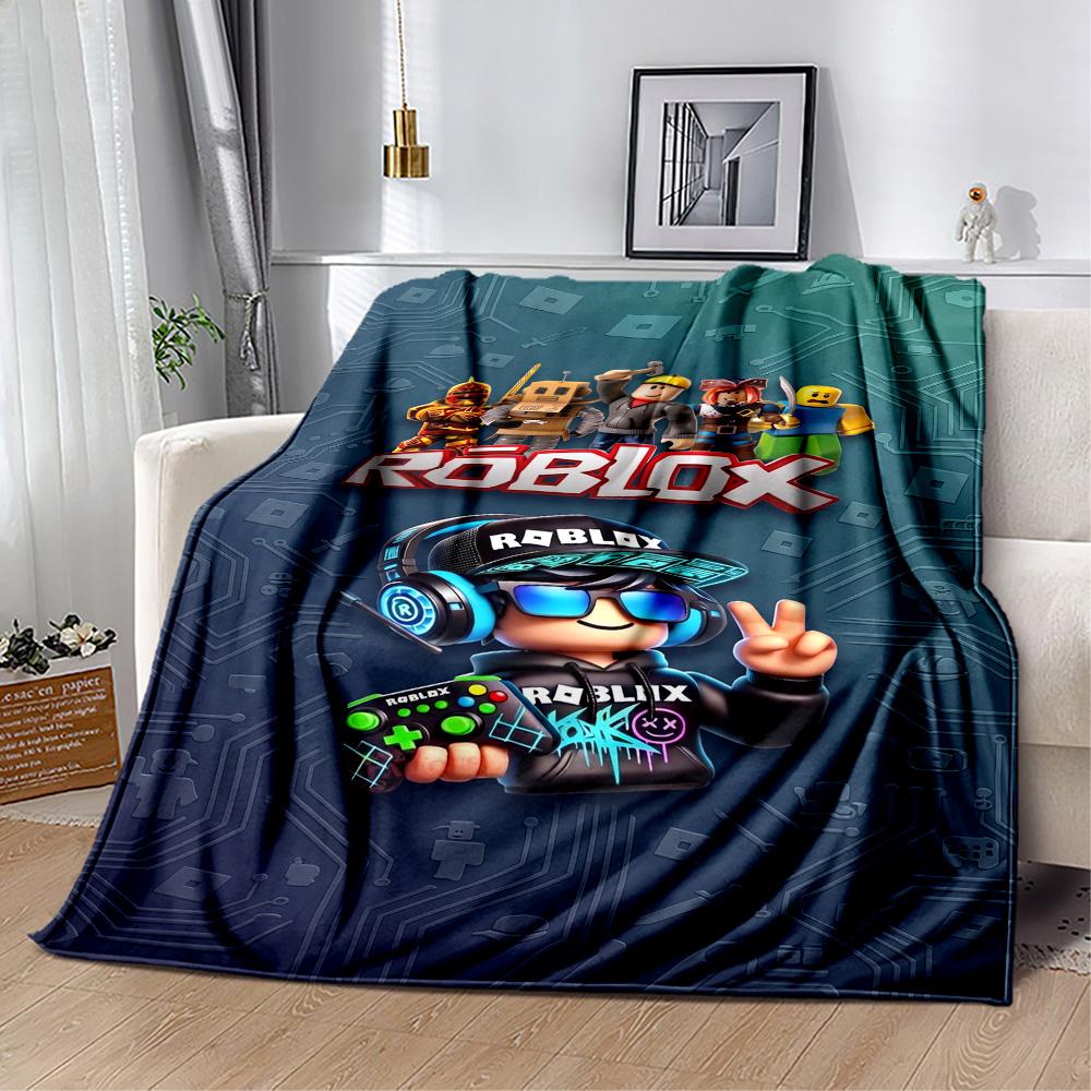 Roblox 388 Blanket Soft & Cozy Perfect for Bedding Seaside Picnics Four Seasons Multipurpose Digital Print Birthday Christmas Gift Blanket