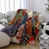 1pc Vintage Rooster Fleece Blanket - Soft Flannel Throw with Rooster Design All-Season Cozy Blanket for Bed Sofa Camping