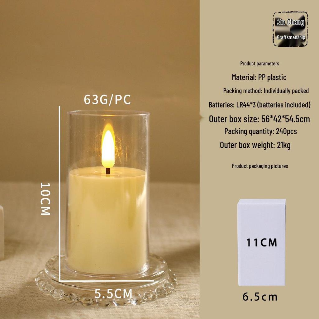 LED Night Light: Remote-Controlled Swinging Simulation Candle for Concerts, Birthdays, Weddings