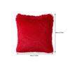 Long Plush Pillow Case Machine Washable Faux Furs Fabric Square Cushion Cover with Zippers Seasonal Home Decors