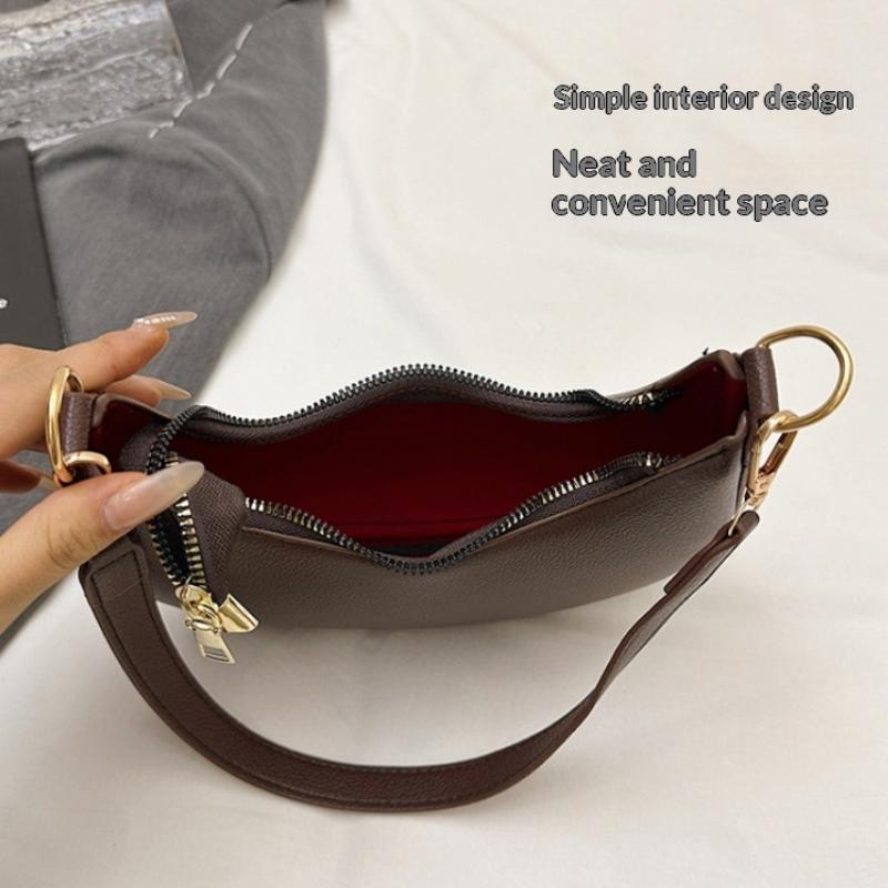 Moon Shaped Baseball Bag High-end Scratch-resistant Single Shoulder Bag for Women Shopping Gathering Weekend Trip