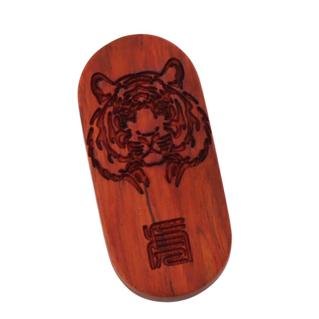 Magnet Finger Stress Relief Slider Wood Finger Stress Relief Toy Wooden Decompression Toy Tiger