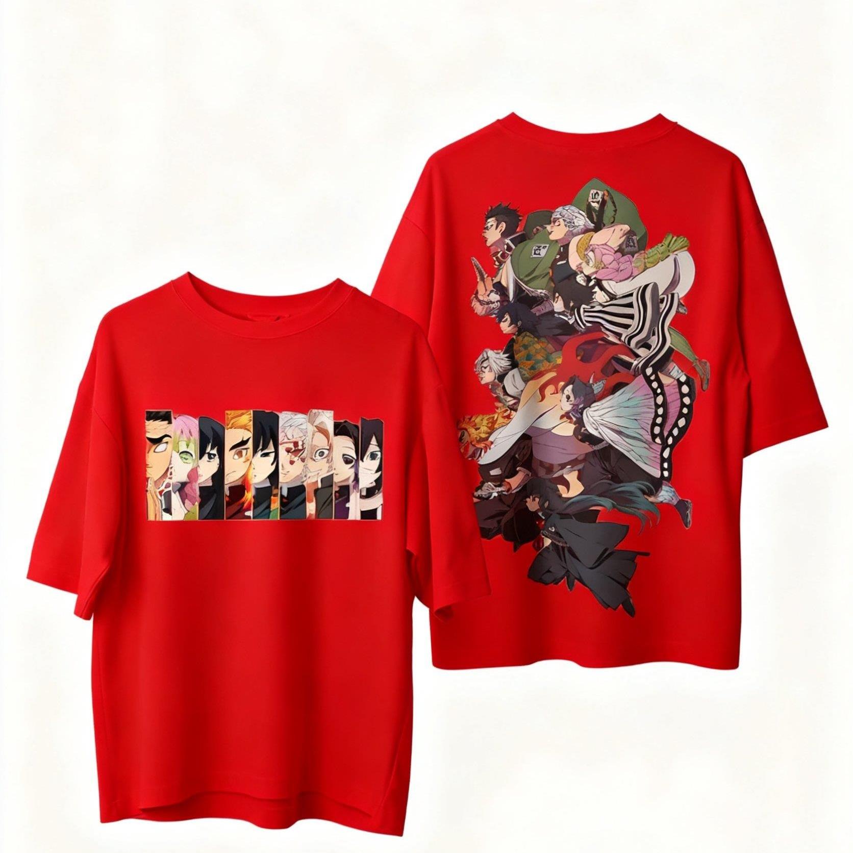 

Kimetsu No Yaiba Demon Slayer Anime T Shirt Women Unisex Cotton Graphic Tee 2026 Summer Oversized Casual Streetwear Top Fashion Y2k S