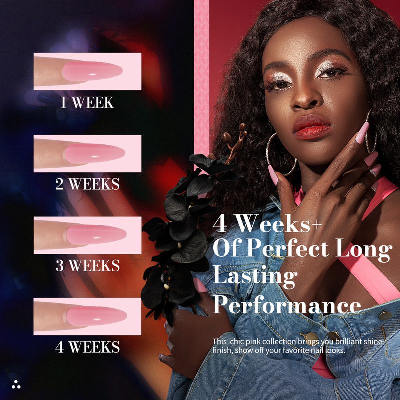 ROSALIND 5ml Nail Polish Gel Color Set 8pcs Gel Varnishes Kits Nail Polishes Hybrid Semi Permanent UV/Led Cure Box Kits