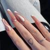 Umělé nehty Bílé Všestranné Pruhované Dlouhé Baletní nehty Nositelné nehty Odnímatelné