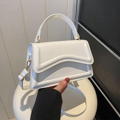 New Fashion Sling Shoulder Bag Trend PU Leather Messenger Handbags Solid Color Leisure Stylish Crossbody Bags For Women Girls