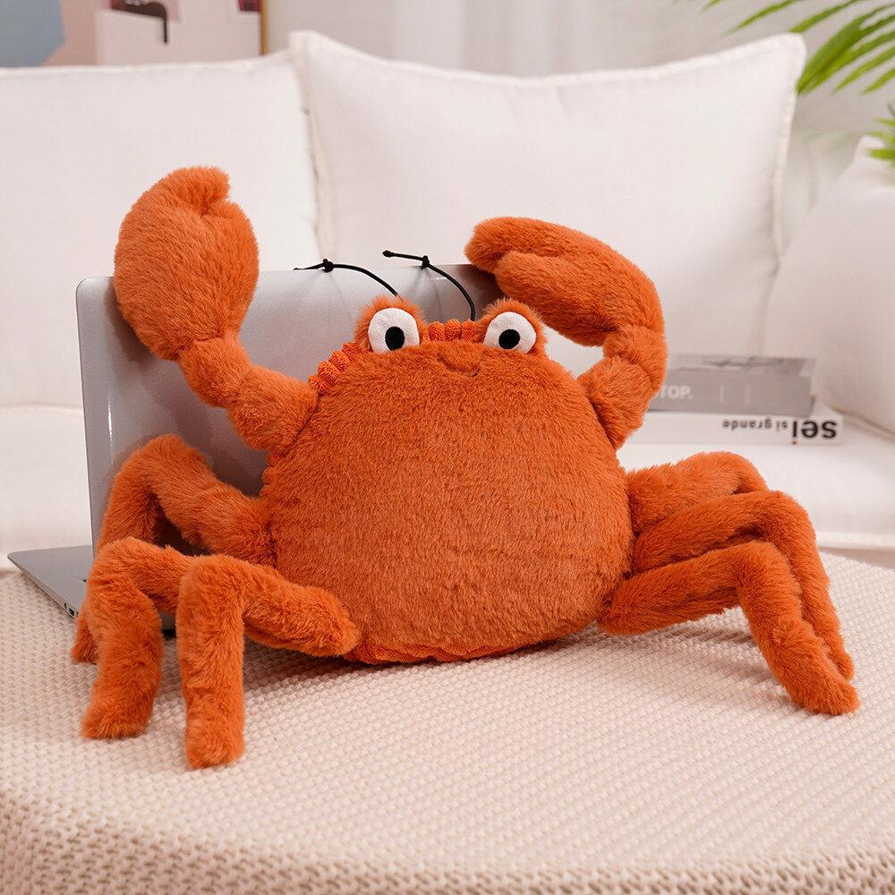 Simulated Crab Lobster Doll Hairy Crab Plush Doll Cartoon Boys and Girls Children Gift Throwing Doll Ornaments