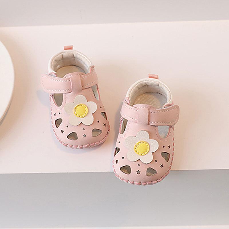 Princess Baby Shoes For Girls Soft Sole Summer Walkers With Magic Tape For Toddler Infants