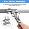 1Pc/2Pcs Stripped Screw Extractor Metal Broken Pipe Extractor Tool Practical Damaged Screw Extractor Easy Out Bolt Extractor for
