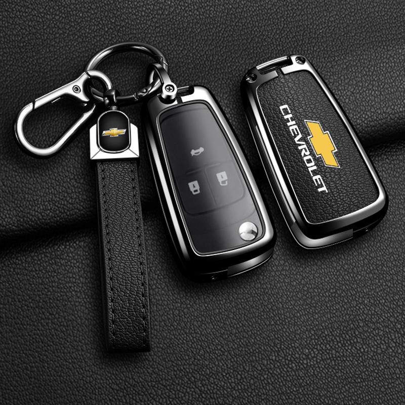 For Chevrolet Onix Equino Orlando Cruze Spark Sonic Camaro Volt Bolt Trax Malibu Blazer Traverse Seeker Alloy Car Key Case Cover