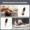 1pcs Black Beautiful Cute Ballpoint Pen, With Stylus Pen Tip, Black Ink, 2 In 1 Metal Pen, 1.0mm Medium Tip Smooth Ballpoint Pen