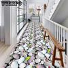 3D Corridor Hallway Carpet Long Pastoral Floral Living Room Area Rug Bedroom Rug Kitchen Mat