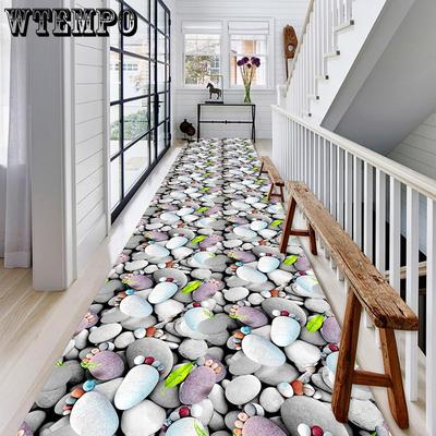3D Corridor Hallway Carpet Long Pastoral Floral Living Room Area Rug Bedroom Rug Kitchen Mat