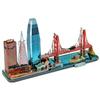 World Style City Skyline Architecture Street View 3D Metal Puzzle Paris Venice San Francisco Shanghai DIY Assembled Model Kits