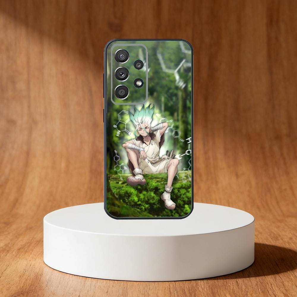 

S-Senku l-Ishigami DR S-Stone Phone Case For Samsung S25,S24,S21,S22,S23,S30,Ultra,S20,Plus,Fe,Note,10,9,5G Black Cover Samsung S235G