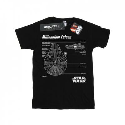 T-shirt da uomo con progetto Millennium Falcon