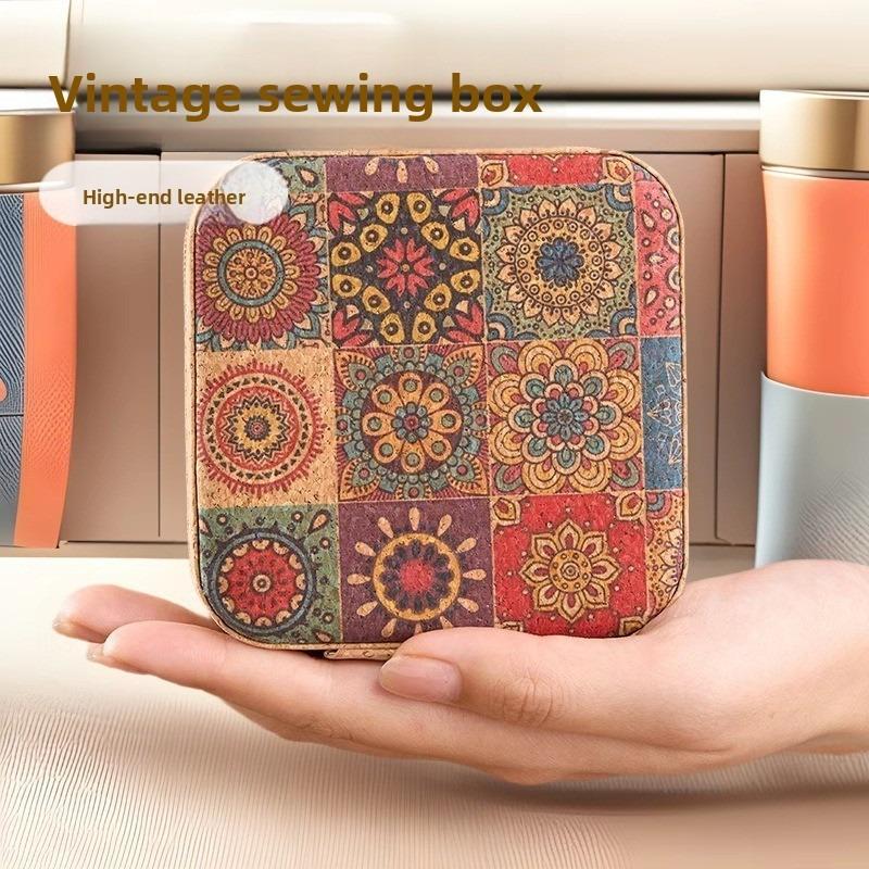Retro Sewing Box, Household Set, Portable Multi-functional Sewing Bag, Sewing Tools, Hand-sewn Student Dormitory
