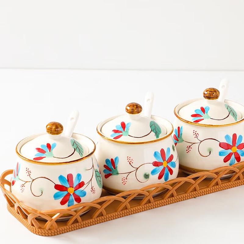 Набор керамических банок для приправ ZISIZ