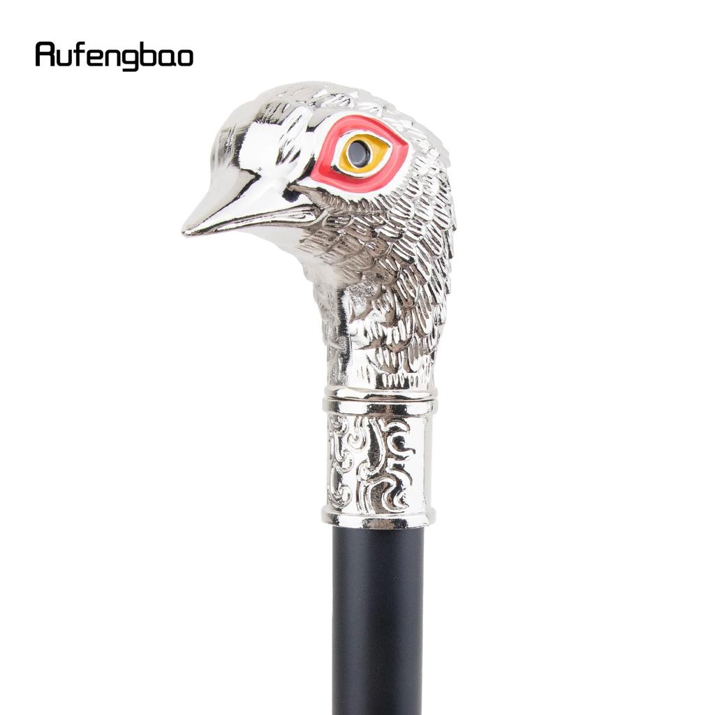 White Bird Head Red Eye Animal Fashion Walking Stick Decorative Cospaly Vintage Party Fashionable Walking Cane Crosier 93cm
