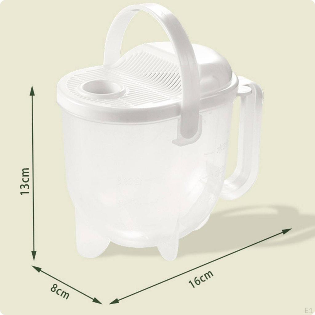 Rice Washing Bowl Quick Drain Handsfree Rinser Easy To Clean Grain Basket for Home