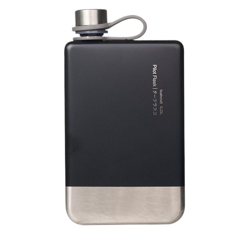 Platte Waterflessen Voor Reizen Lekvrij Compacte Waterfles Roestvrij Staal Herbruikbare Drankcontainers Voor Bier Dranken