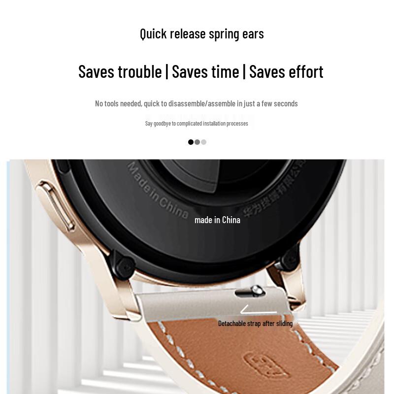 Correa de Cuero para Smartwatch Inteligente Huawei WQT