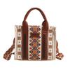 2025 New Ladies Bohemian Vintage Canvas Large Capacity Handheld Shoulder Bag Handbag