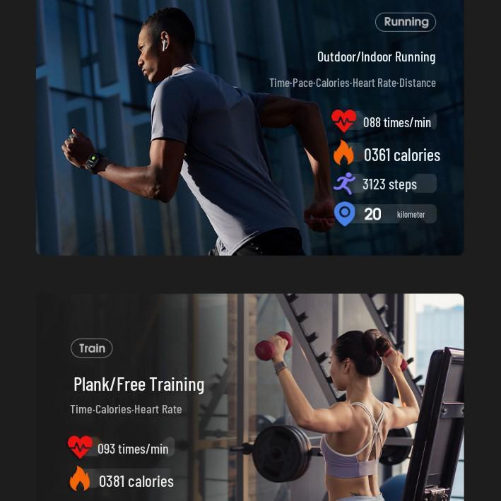 Wodoodporny Smart Ring: Tętno, Natlenienie krwi, Monitorowanie snu i aktywności fizycznej Krokomierz.