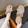Fashion Outside On Beach Woman Slippers Flat Sandals Flowers Shoes for Women Clappers New Style Slides Sale 2025 Luxury Collection Shoe