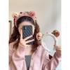 Adorable Bear Headband for Toothbrushing and Face Washing - Cute Cookie Hair Accessory with Hair Clip