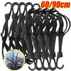 Luggage Retractable Elastic Rope Fixed Strap Luggage Reflective Multi-functional 60/90CM Motorcycle Helmet Straps Hook 60/90cm