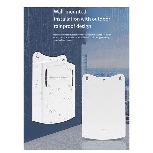 

Poe Repeater Outdoor Rainproof, One-to-Two, Plastic, Color: As Shown Other