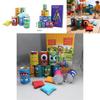 Iron Kids Bean Bag Toss Game Set With 10 Cans And 3 Sandbags For Parent Child Play