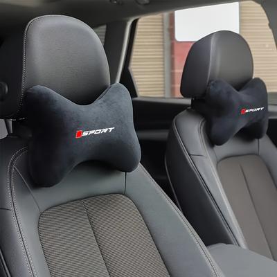 2Pcs Car Neck Headrest Neck Pillows Support Cushion Auto Interior Accessories for Comfortable Relax Suitable Various Car Models