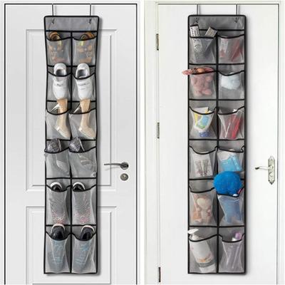 12/24 Grids Schuhregal Aufbewahrungstasche Transparent Oxford Tuch PVC Organizer Mehrschichtiger handwaschbarer Schuhhalter