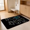 ANIME L-Little Kitty Big City Floor Mat Absorbent Floor Mat Non-Slip Entrance Rug for Bathrooms Restrooms and Toilets