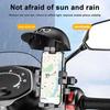 Helmet Style Mobile Phone Holder One-Hand Operation Adjustable Angle Anti-Shake High Stability 360-degree Rotatable Universal Phone Mount
