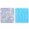 Pendant Molds Keychain Mold Silicone Earring Molds Clay Mould Jewelry Tool Silicone Material DIY Hand-Making Supplies
