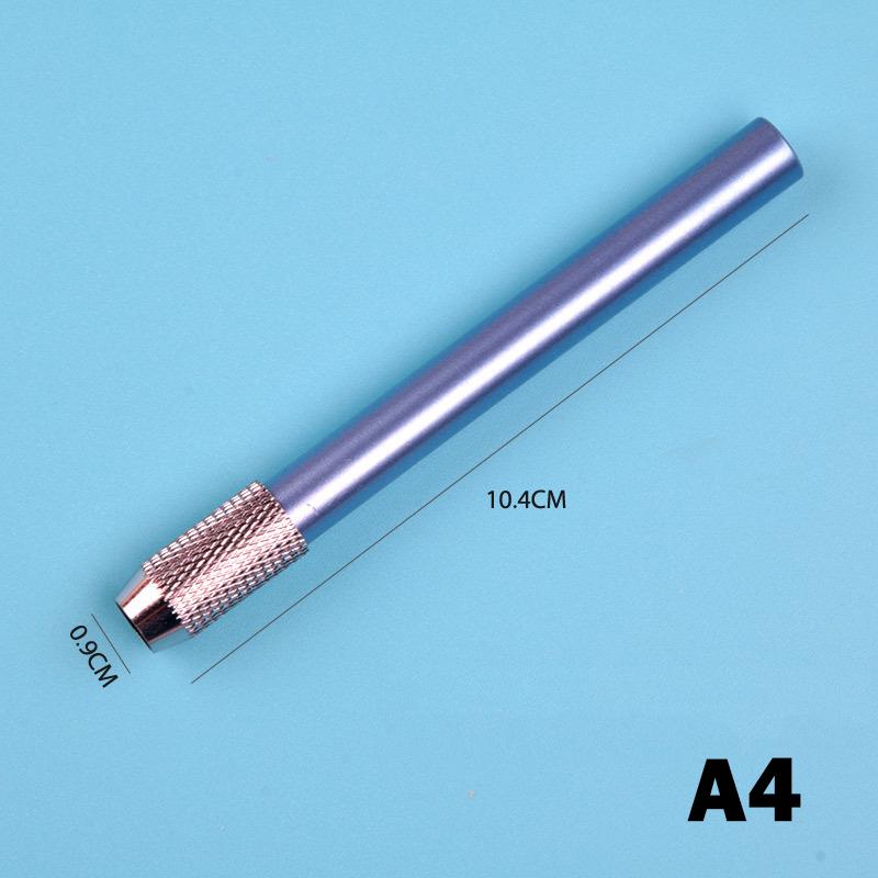 

Металлический короткий удлинитель для ручки, эскиз, угольный удлинитель, держатель для ручки, удлинительный стержень 10.4*0.9cm синий