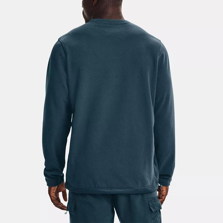 Under Armour ColdGear Casual Training Sports Crew Neck Sweatshirt Men Tops Blue 1366200-413