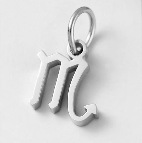 SUNIBI Stainless Steel Star Zodiac Sign 12 Constellation Pendant Accessories for Necklace Women Man Jewelry Gifts