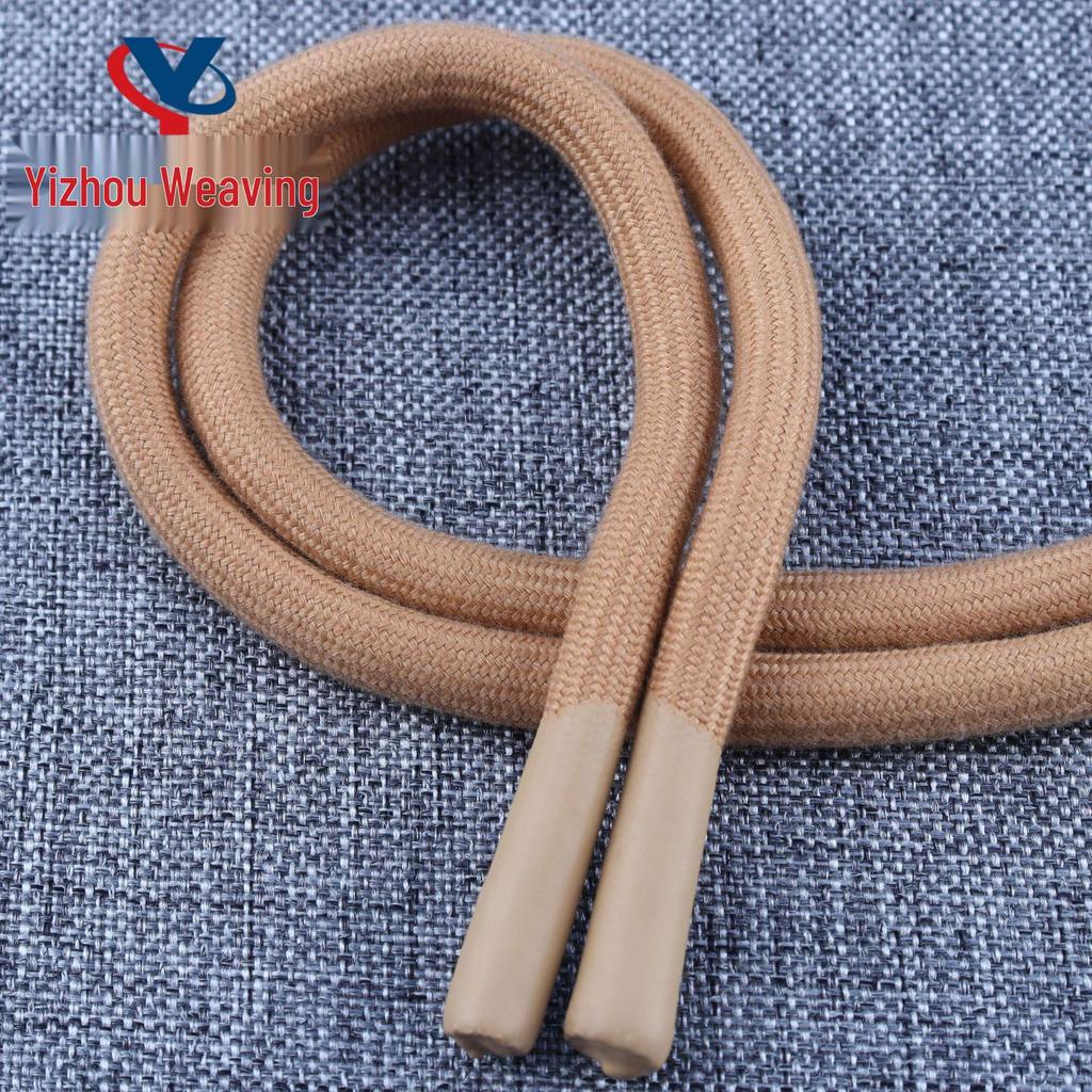 20-Color 8MM Resin Tip Drawstring for Hoodies & Sports Pants - Polyester Cotton Blend