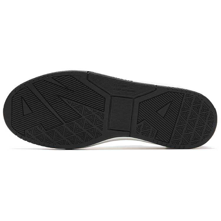 Anta Comfortable Breathable Non-Slip Durable Low-Top Skate Shoes Women sneakers Black White 122438012-2