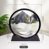 3D Hourglass Quicksand Moving Sand Art Picture Round Glass Deep Sea Sandscape Craft Flowing Painting Home Office Work Decor