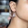 Faceted Amethyst Women Earring, 925 Sterling Silver Handmade Jewelry, February Birthstone Earring, Silver Earring Ar6672