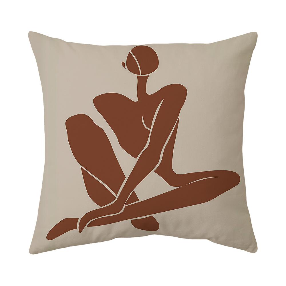 

Bohemian Pillow New Shopee Sofa Pillow Bedside Backrest Plush Pillowcase 45 * 45cm