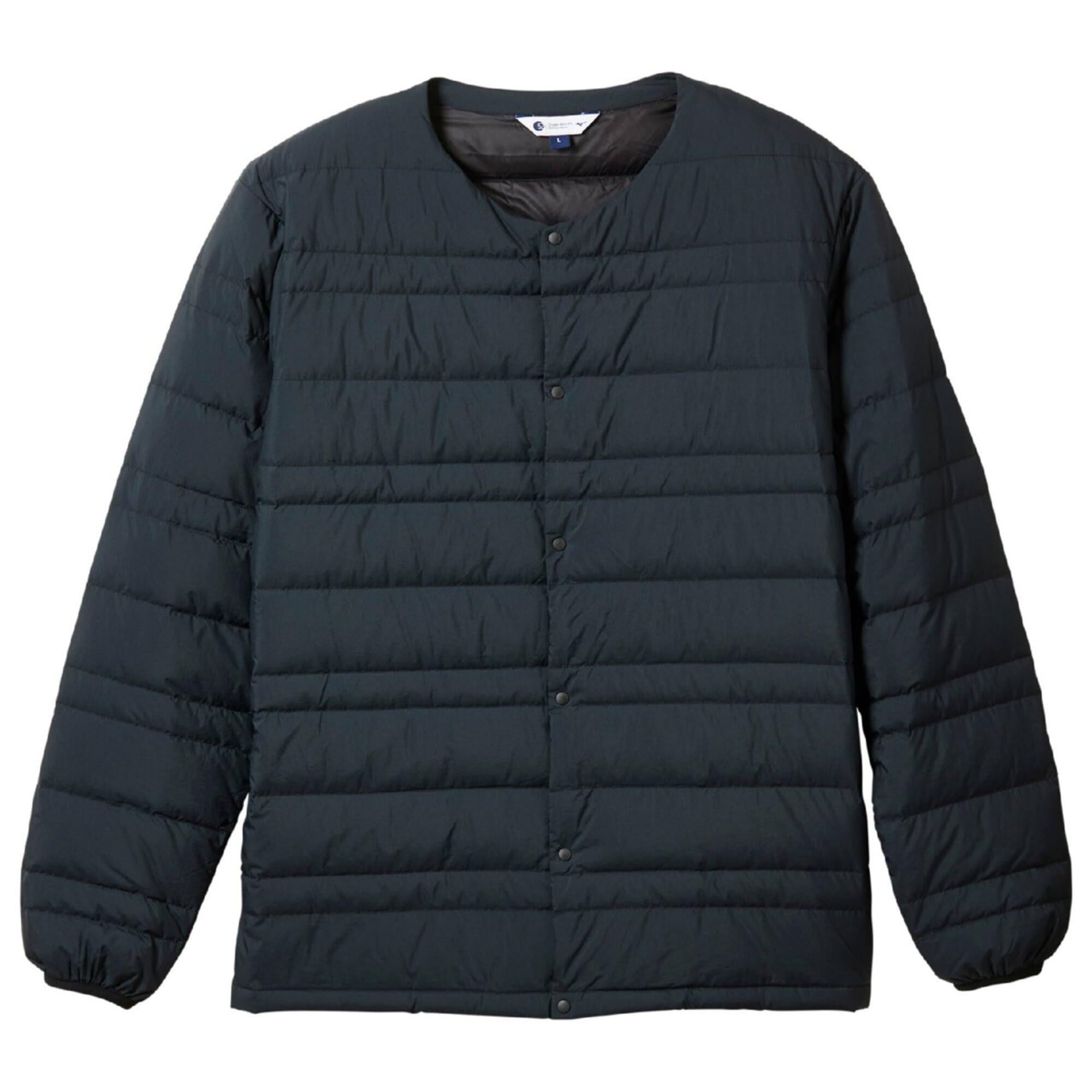 

Mizuno Compact Breath Thermo Down Cold Weather Black Men s Jacket, Heat-Generating Material, Protection, Winter, чёрный