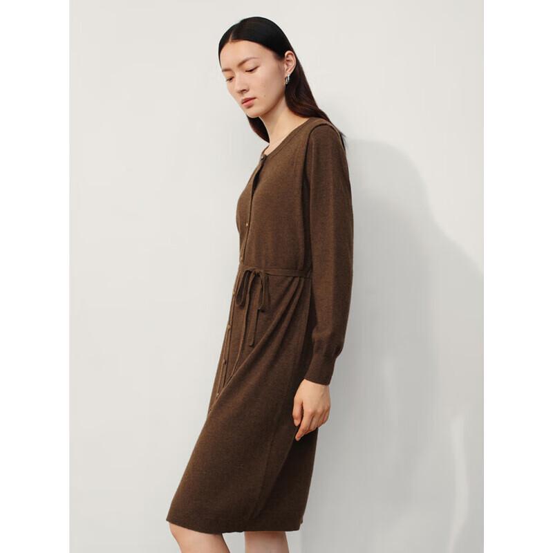 Jiu Zi Anna Kou Belted Yak Wool Sweater Dress