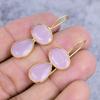 Pink Chalcedony Gemstone Handmade 925 Sterling Silver Jewelry Earring 1.46" M-2637